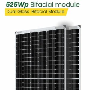 Talli Solar – 525Wp 144 Cells Framed Dual Glass Mono PERC Bifacial Solar Module