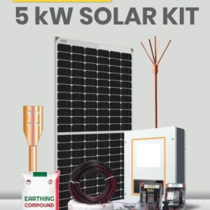 Talli Solar-5 Kw On Grid 400 All Black Mono Non-DCR Solar Combo (5 Component)