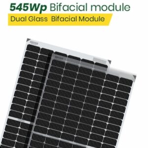 Talli Solar – 545Wp 144Cells 24 Volts Framed Dual Glass Mono PERC Bifacial Solar Module